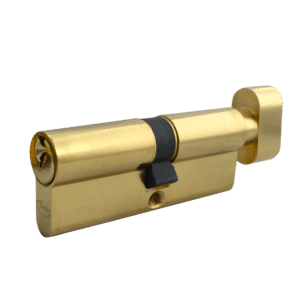 ASEC 5-Pin Euro Key & Turn Cylinder - 90mm 50/T40 (45/10/T35) KD PB