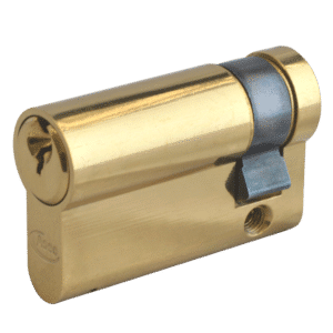 ASEC 6-Pin Euro Half Cylinder - 50mm (40/10) KD PB
