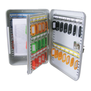 ASEC Key Cabinet - Key Locking - Cream - 63 Keys