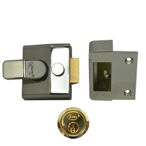 ASEC AS15 & AS19 Deadlocking Nightlatch - 40mm BLUX - PB Boxed