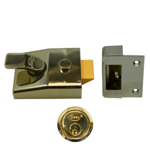 ASEC AS15 & AS19 Deadlocking Nightlatch - 60mm BLUX - PB Boxed