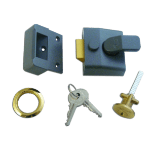 ASEC AS14 & AS18 Non-Deadlocking Nightlatch - 40mm DMG Case - PB Cyl Visi