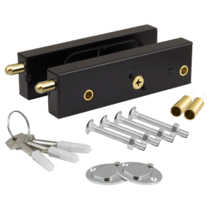 ASEC Garage Door Lock - BLK 2 Bolt Kit