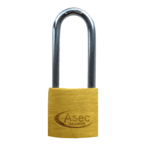 ASEC KA Long Shackle Brass Padlock - 30mm KA (To CX) Boxed