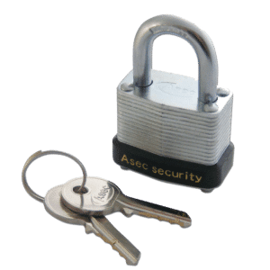 ASEC 787 & 797 Open Shackle Laminated Padlock - 30mm KD Visi