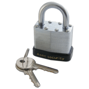 ASEC 787 & 797 Open Shackle Laminated Padlock - 40mm KD Visi