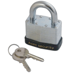 ASEC 787 & 797 Open Shackle Laminated Padlock - 50mm KD Visi