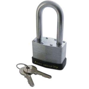 ASEC 787 & 797 Open Shackle Laminated Padlock - 50mm KD Long Shackle Visi