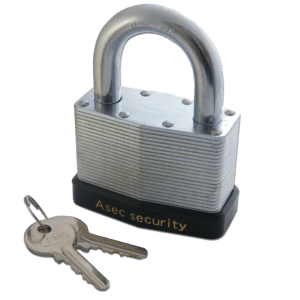 ASEC 787 & 797 Open Shackle Laminated Padlock - 64mm KD Visi