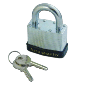 ASEC 787 & 797 Open Shackle Laminated Padlock - 50mm KA `K` Boxed