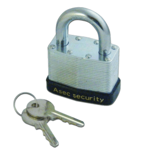 ASEC 787 & 797 Open Shackle Laminated Padlock - 50mm KA `J` Boxed