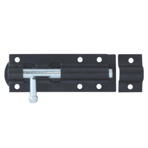 ASEC Straight Tower Bolt - Black - 100mm