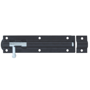 ASEC Straight Tower Bolt - Black - 150mm