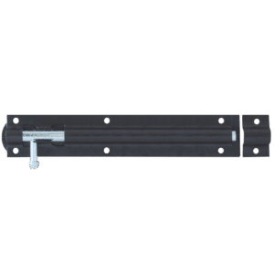 ASEC Straight Tower Bolt - Black - 200mm