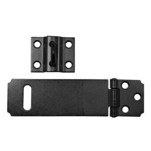ASEC Safety Hasp & Staple - Black - 115mm