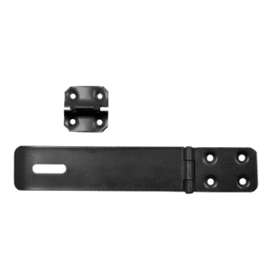 ASEC Safety Hasp & Staple - Black - 150mm