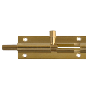 ASEC Brass 25mm Wide Straight Barrel Bolt - 76mm Visi