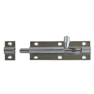 ASEC Chrome 25mm Wide Straight Barrel Bolt - 76mm Visi