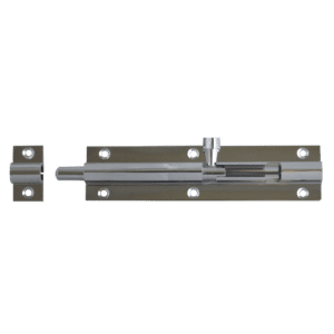 ASEC Chrome 25mm Wide Straight Barrel Bolt - 102mm Visi