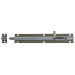 ASEC Chrome 25mm Wide Straight Barrel Bolt - 152mm Visi