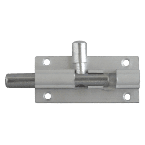 ASEC Aluminium 25mm Wide Straight Barrel Bolt - 50mm Visi