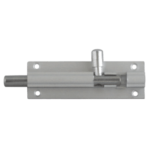 ASEC Aluminium 25mm Wide Straight Barrel Bolt - 76mm Visi