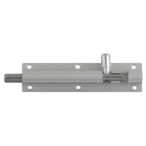 ASEC Aluminium 25mm Wide Straight Barrel Bolt - 102mm Visi