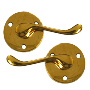 ASEC Victorian Scroll Round Rose Lever Furniture - PB Visi