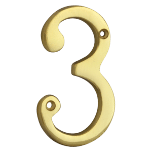 ASEC Metal Numerals - 76mm PB `3` Visi