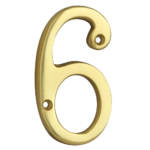 ASEC Metal Numerals - 76mm PB `6` Visi