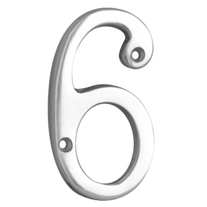 ASEC Metal Numerals - 76mm CP `6` Visi