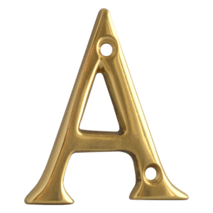 ASEC Metal Letters - 50mm PB `A`