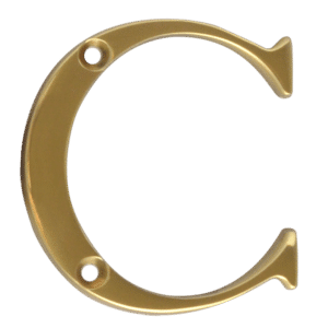 ASEC Metal Letters - 50mm PB `C`