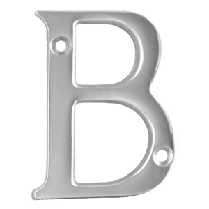 ASEC Metal Letters - 50mm CP `B`