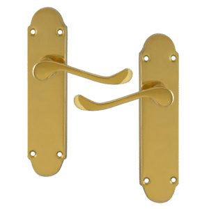 ASEC Oakley Plate Mounted Lever Furniture - PB Lever Latch Visi