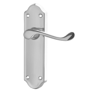 ASEC Ashstead Plate Mounted Lever Furniture - CP Long Plate Lever Latch Visi