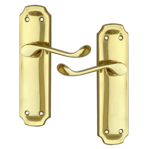 ASEC Birkdale Plate Mounted Lever Furniture - PB Lever Latch Visi