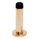 ASEC Wall Door Stop With Rose - 64mm Brass