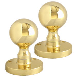 ASEC Victorian 57mm Rose Mortice Knob - PB Ball