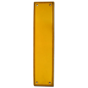 ASEC Georgian 73mm Wide Polished Brass Finger Plate - 305mm PB