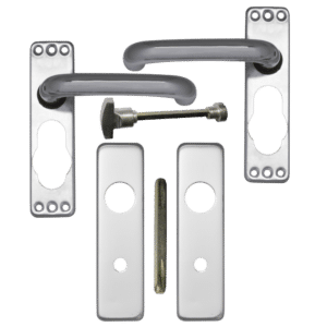 ASEC Plate Mounted Aluminium Lever Furniture - SAA Bathroom