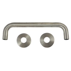 ASEC Bolt Fix Round Rose Stainless Steel Pull Handle - 300mm SS