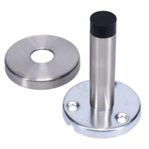 ASEC Wall Door Stop With Rose - SS Wall Stop