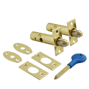 ASEC Door Security Rack Bolt & Key - 60mm EB Visi
