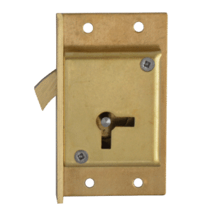 ASEC 80 4 Lever Cut Cupboard Lock - 64mm SB KD LH Visi
