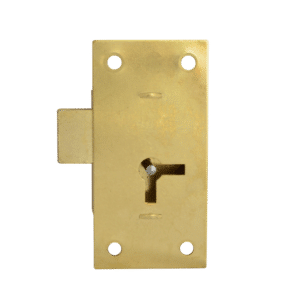 ASEC 100 1 Lever Straight Cupboard Lock - 64mm SB KA Visi