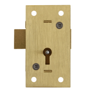 ASEC 36 2 Lever Straight Cupboard Lock - 50mm SB KA Visi