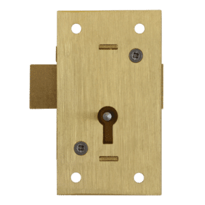 ASEC 36 2 Lever Straight Cupboard Lock - 64mm SB KD Visi