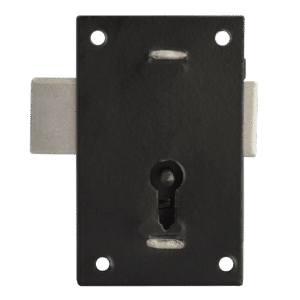 ASEC 150 1 Lever Straight Cupboard Lock - 67mm BLK KA Visi