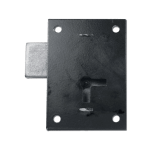 ASEC 155 1 Lever Straight Cupboard Lock - 75mm BLK KA Visi